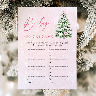 Invitación Navidades de arcos rosados Baby Shower Juego de me