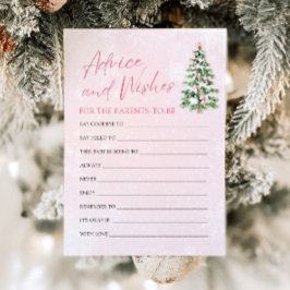 Invitación Navidades de arcos rosados Consejos y deseos de Ba