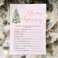 Navidades de arcos rosados Rhyme Prueba Baby Showe