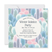 Navidades de Arsty Winter Pastel Trees Fiesta