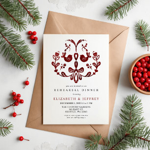 Invitación Navidades de aves nórdicas ensayan cena