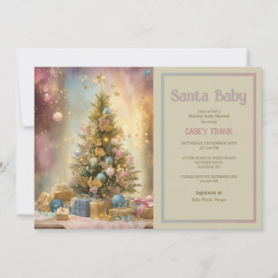 Invitación Navidades de Baby Shower
