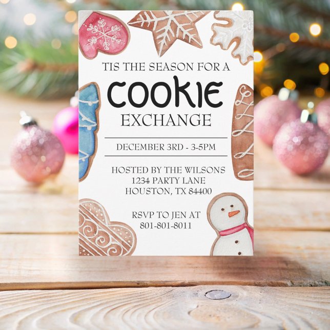 Invitación Navidades de Beige Cookie Exchange (Subido por el creador)