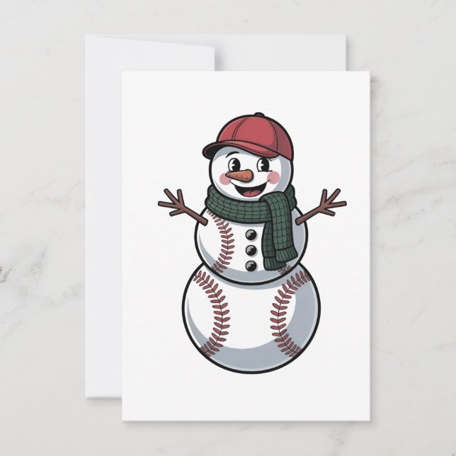 Invitación Navidades de Béisbol de Snowden (Anverso)