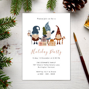 Invitación Navidades de Boho de Moda moderna ganan fiesta nav