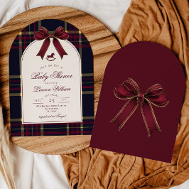 Invitación Navidades de caballos de roca tocan Baby Shower Bo