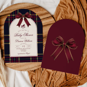 Invitación Navidades de caballos de roca tocan Baby Shower Bo