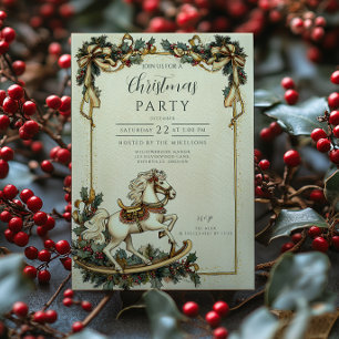 Invitación Navidades de caballos de Rocas de época