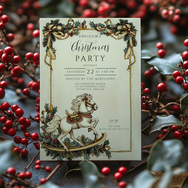 Invitación Navidades de caballos de Rocas de época (Subido por el creador)