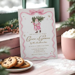 Invitación Navidades de cacao y galletas Fiesta Retro Rosa Sa<br><div class="desc">Invite a sus amigos y familia a celebrar la temporada navideña con calidez y dulzura a través de esta encantadora carta de cacao y galletas por invitación del Árbol de Navidad. Diseñada con amor y creatividad, la invitación incluye nuestra imagen acuarela pintada a mano de un Santa Claus rosa vintage,...</div>