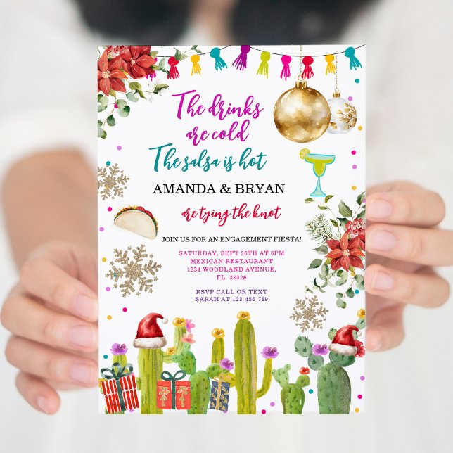 Invitación Navidades de Cactus de México Baubles Engagement F (Subido por el creador)