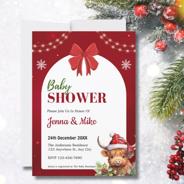 Invitación Navidades de calafas de vacas de la montaña de Cut (Subido por el creador)