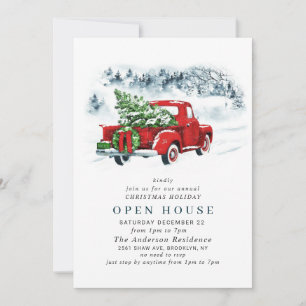 Invitación Navidades de Camión Rojo VACACIONES EN CASA ABIERT