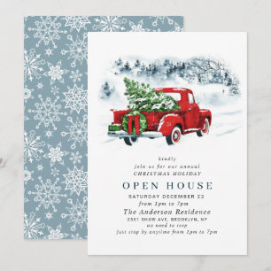 Invitación Navidades de Camión Rojo VACACIONES EN CASA ABIERT