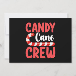 Invitación Navidades de Candy Cane en vacaciones familiares P