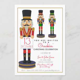 Invitación Navidades de caridad recaudadores de fondos de la 