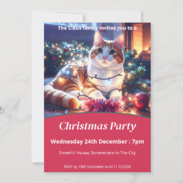 Invitación Navidades de Cat & Fairy Lights