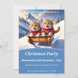 Invitación Navidades de Cats Sled Ride