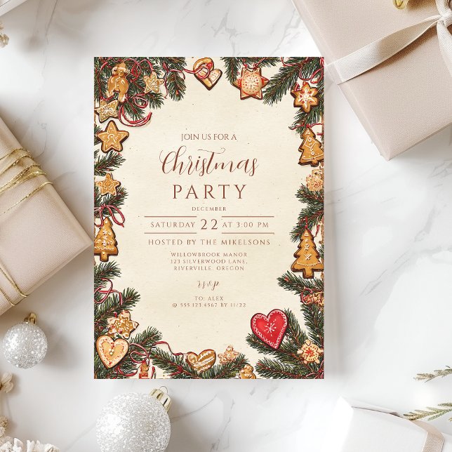 Invitación Navidades de Cocina de Gingerbread (Subido por el creador)