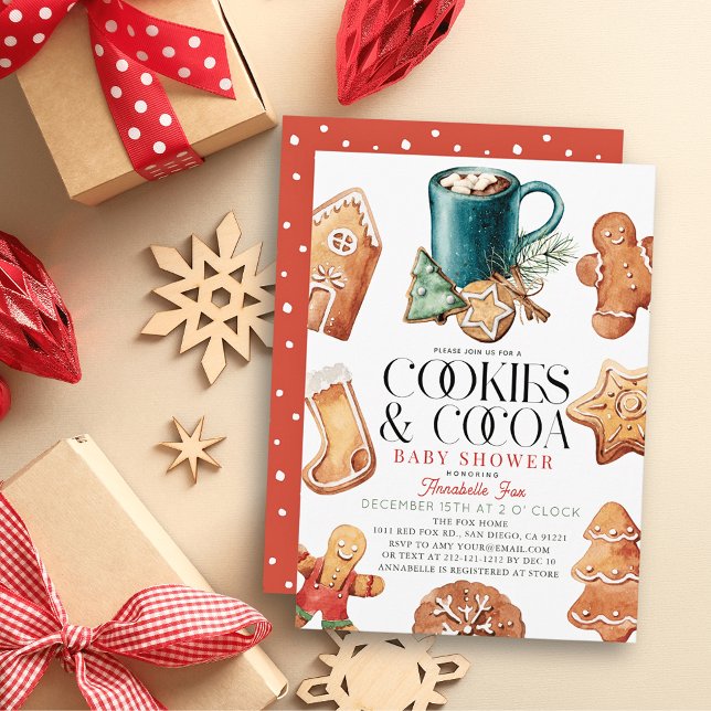 Invitación Navidades de cocina y cacao en Baby Shower (Subido por el creador)