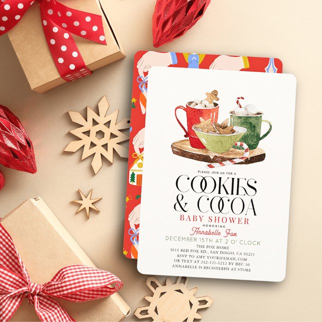 Invitación Navidades de cocina y cacao en Baby Shower (Subido por el creador)
