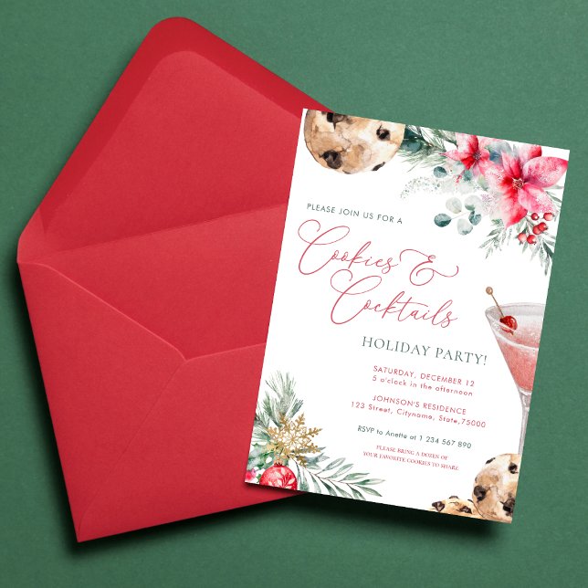 Invitación Navidades de cocina y cócteles fiesta navideña (Subido por el creador)