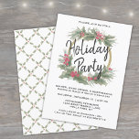 Invitación Navidades de color de agua de época celebran fiest<br><div class="desc">Invitar a amigos, familiares, compañeros de trabajo o socios de negocios a unirse a estas elegantes invitaciones para fiestas. Todo el texto se puede personalizar fácilmente para uso personal o corporativo. Cambiar el nombre del evento a Fiesta de Navidades, Holiday Open House, Jingle & Mingle, Celebración de Invierno u otro...</div>