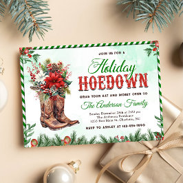 Invitación Navidades de Cowboy occidentales Fiesta Hoedown