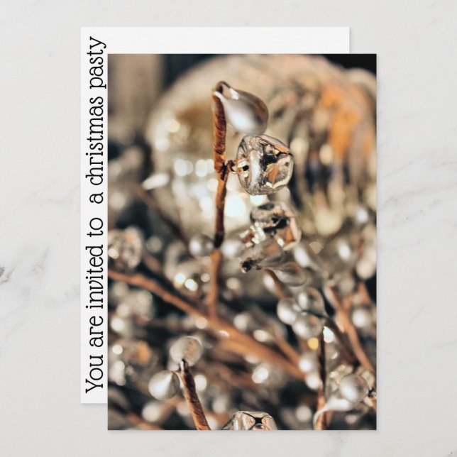 Invitación Navidades de disco (Anverso / Reverso)