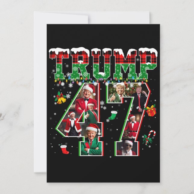 Invitación Navidades de Donald Trump 47° presidente 2024 Sant (Anverso)
