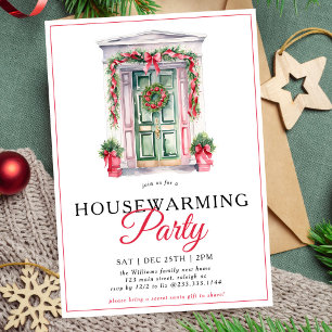 Invitación Navidades de escritura moderna Fiesta de calentami