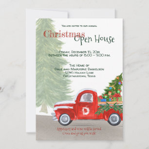 Invitación Navidades de eventos personalizados inauguran Red