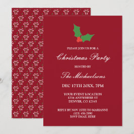 Invitación Navidades de Fa La Festive Holly