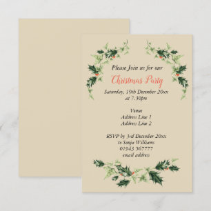 Invitación Navidades de familia y de familia personalizados