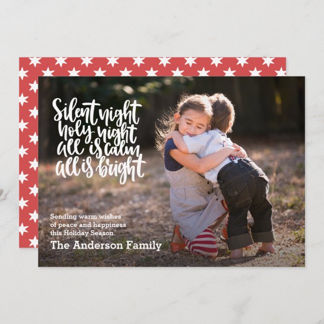 Invitación Navidades de festividades de Noche Santa en Silenc (Anverso / Reverso)