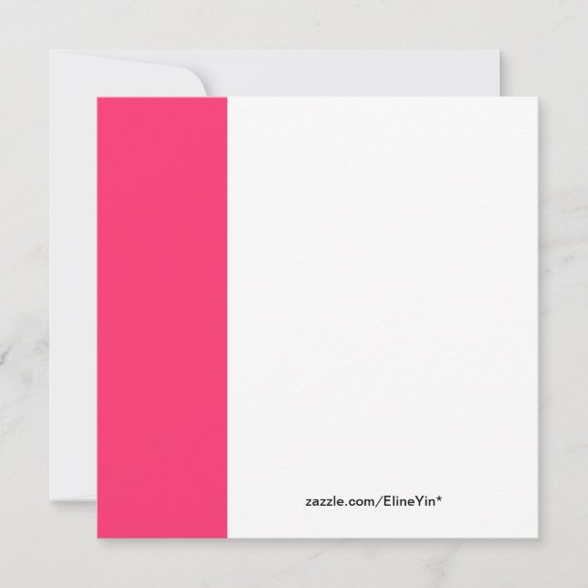 Invitación navidades de flores azalea rosa fiesta (Anverso)