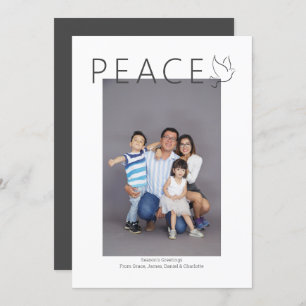 Invitación Navidades de fotografía simples personalizados de 