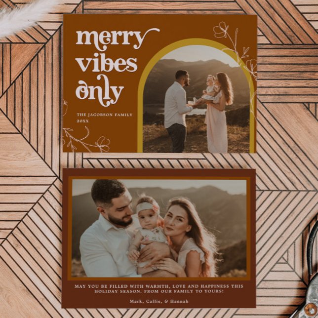 Invitación NAVIDADES de fotos del arco de Feliz Vibes de FARR (Subido por el creador)