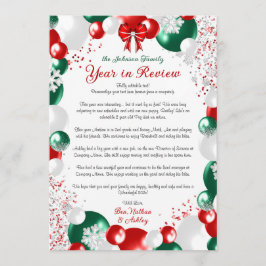 Invitación Navidades de globo de Relieve metalizado Carta Pla