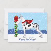 Navidades de Great Dane Mail Harlequin