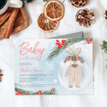 Navidades de hielo de invierno con ducha de bebé