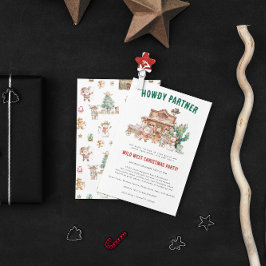 Invitación Navidades de Howdy | Fun Western Holiday Party