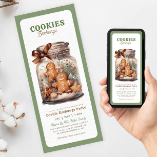 Invitación Navidades de intercambio de cookies