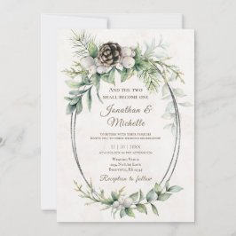 Invitación Navidades de invierno Boda de la Biblia cristiana 
