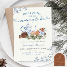 Navidades de invierno Chinoiserie Baby Shower Tea
