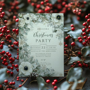 Invitación Navidades de invierno de Anemone escarpados