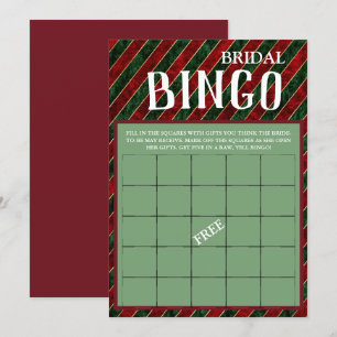 Invitación Navidades de invierno de bingo nupcial Juguete de 
