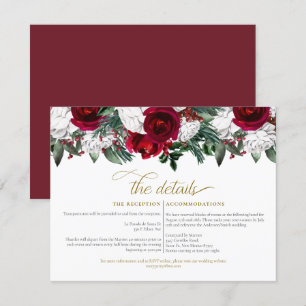 Invitación NAVIDADES de invierno de HOLLY Detalles del Boda d