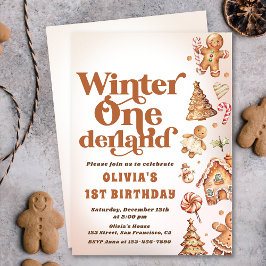 Invitación Navidades de invierno de Onederland Fiesta de cump