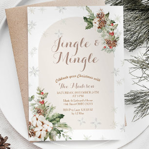 Invitación Navidades de invierno en temporada de casarse